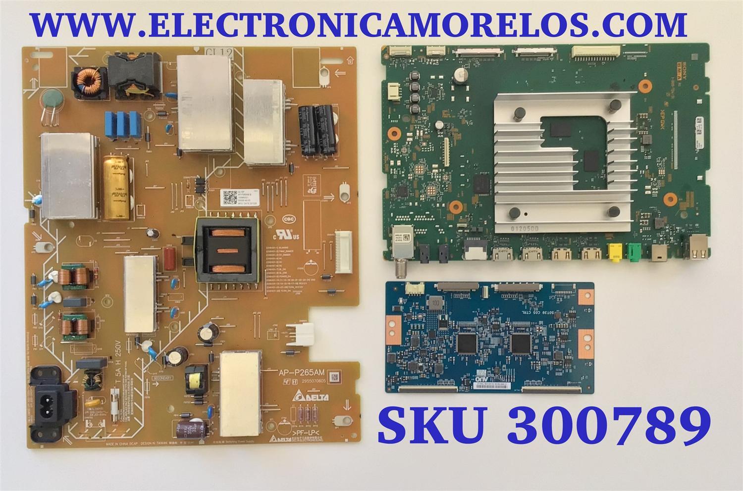 KIT DE TARJETAS PARA TV SONY 4K·UHD·HDR / NUMERO DE PARTE MAIN A5027325A 544 / 1-009-724-31 / FUENTE 100980021 / AP-P265AM / 1-009-800-21 / T-CON 5550T39C06 / 50T39 05 CTRL / PANEL YDBM050CCU11 / DISPLAY T500QVN04.4 / MODELO KD-50X85J / KD50X85J